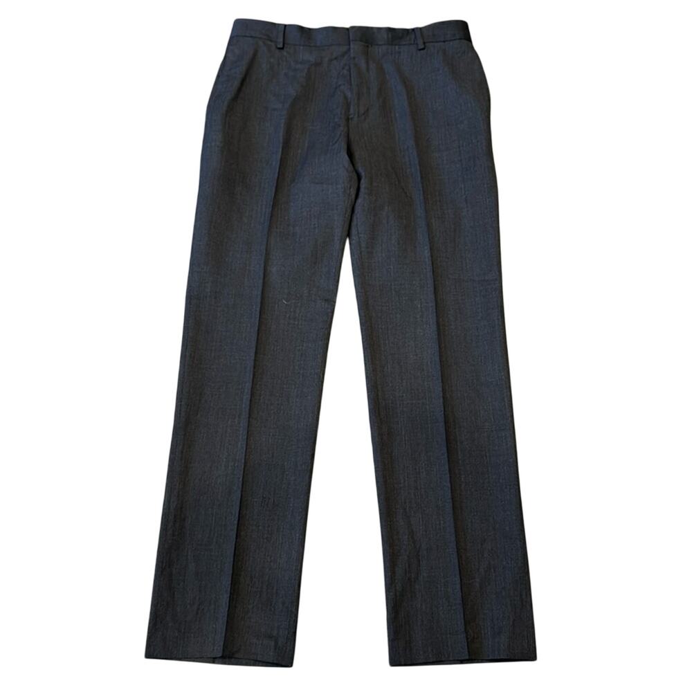 Banana Republic Men's Tailored Slim Fit Trousers Dark Charcoal Size 33x32
